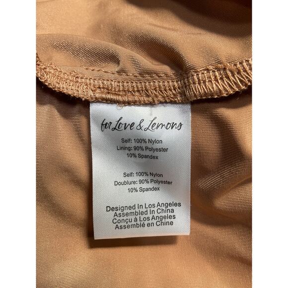 For Love & Lemons 'Emerie' White Nylon Cut Out Dress Size S - Picture 5 of 5